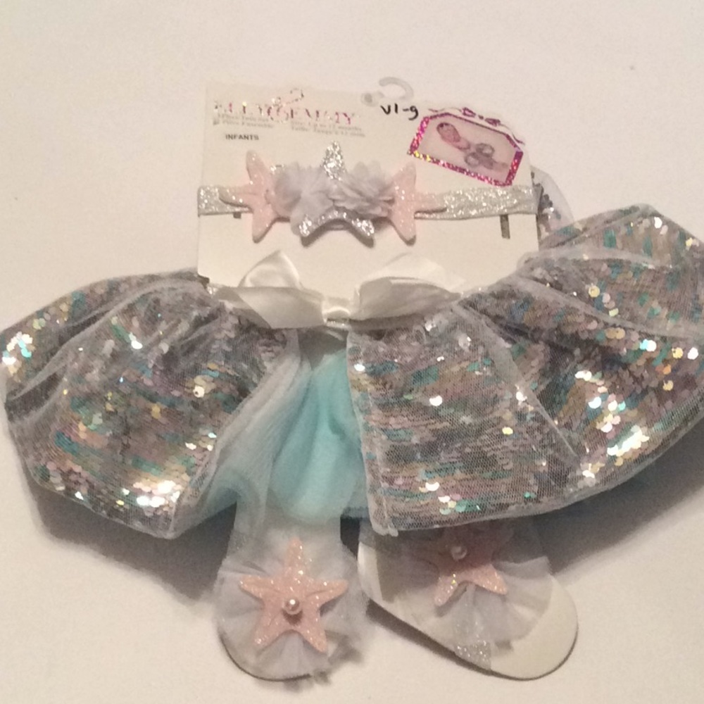 Elly & Emmy 3 piece Mermaid tutu set